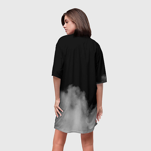 Женская длинная футболка Агата Кристи группа / 3D-принт – фото 4