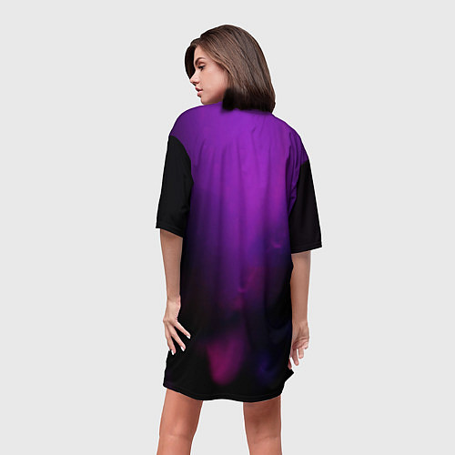 Женская длинная футболка Ру Беннет / 3D-принт – фото 4