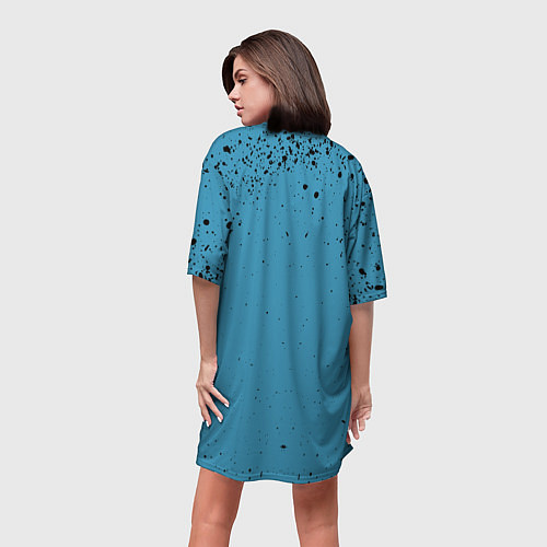 Женская длинная футболка Space Invaders Mind Game Z / 3D-принт – фото 4