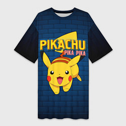 Футболка женская длинная ПИКА ПИКА PIKA PIKA, цвет: 3D-принт