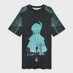 Женская длинная футболка ВЕНТИ VENTI ГЕНШИН