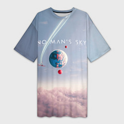 Женская длинная футболка No mans sky