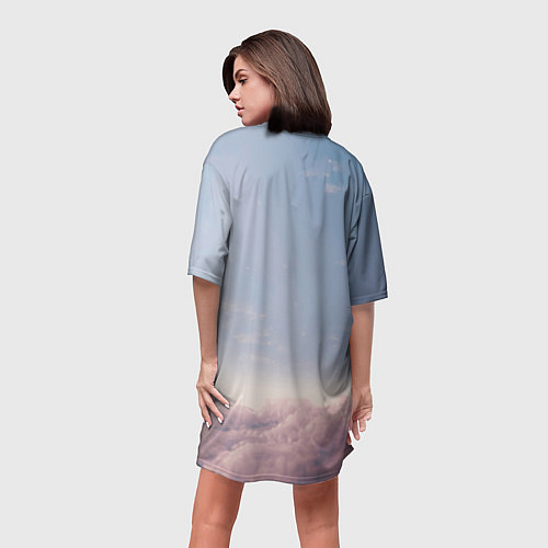Женская длинная футболка No mans sky / 3D-принт – фото 4