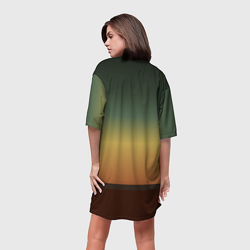 Женская длинная футболка Maneskin в лучах заката / 3D-принт – фото 4