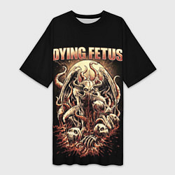 Футболка женская длинная Dying Fetus, цвет: 3D-принт