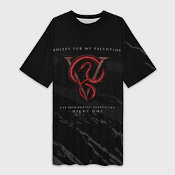 Футболка женская длинная Live From Brixton: Chapter Two - Bullet for My Val, цвет: 3D-принт