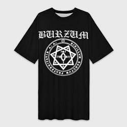 Футболка женская длинная Burzum, цвет: 3D-принт