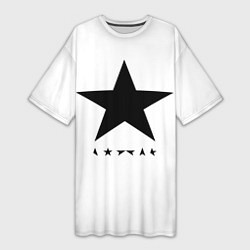 Женская длинная футболка Blackstar - David Bowie