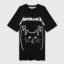 Женская длинная футболка METALLICA МЕТАЛЛИКА