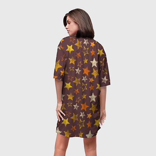 Женская длинная футболка Череп-тыква / 3D-принт – фото 4