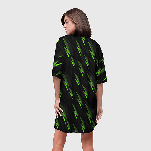 Женская длинная футболка Обезьяна из листьев / 3D-принт – фото 4