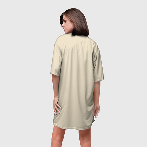 Женская длинная футболка Кассандра с ястребом / 3D-принт – фото 4