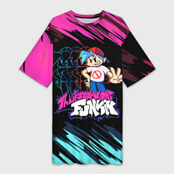 Женская длинная футболка Friday Night Funkin двоение