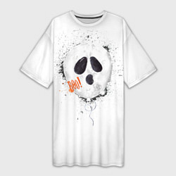 Женская длинная футболка Шарик-пугайка