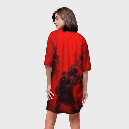 Женская длинная футболка RAINBOW SIX SIEGE 6 ОСАДА РАДУГА / 3D-принт – фото 4
