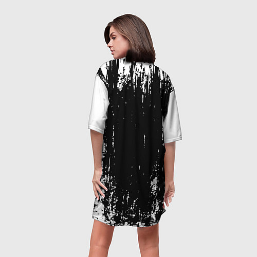 Женская длинная футболка ТЁМНЫЕ ДУШИ DARK SOULS / 3D-принт – фото 4