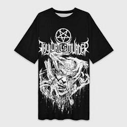 Женская длинная футболка Thy Art Is Murder - Hate