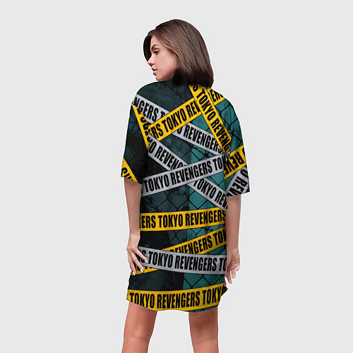 Женская длинная футболка Дракен / 3D-принт – фото 4