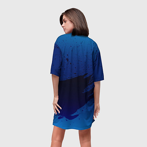 Женская длинная футболка Rocker! / 3D-принт – фото 4