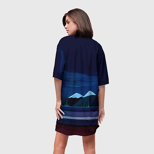 Женская длинная футболка The Coon - Енот Южный Парк / 3D-принт – фото 4