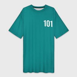 Женская длинная футболка Игра в кальмара: Чан Док Су 101