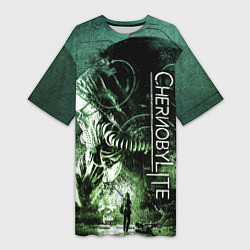Женская длинная футболка Chernobylite Чернобылит игра