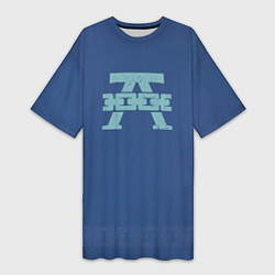 Футболка женская длинная Альфа Легион цвет легиона до Ереси, цвет: 3D-принт