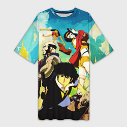 Женская длинная футболка Cowboy Bebop All
