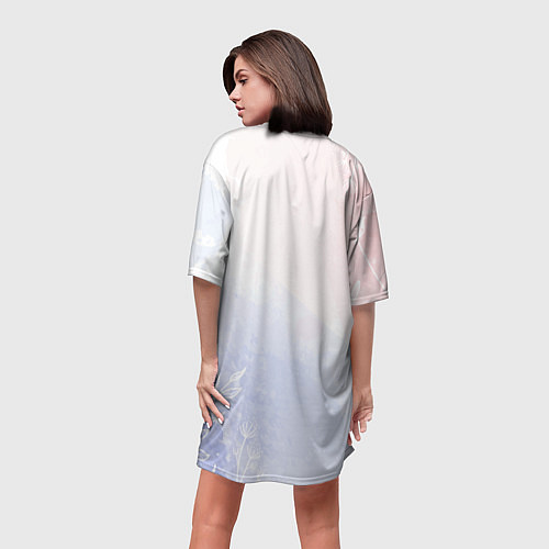 Женская длинная футболка Для Мамы: Лучшая Мама в мире / 3D-принт – фото 4