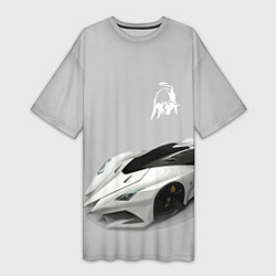 Женская длинная футболка Lamborghini Concept sketch