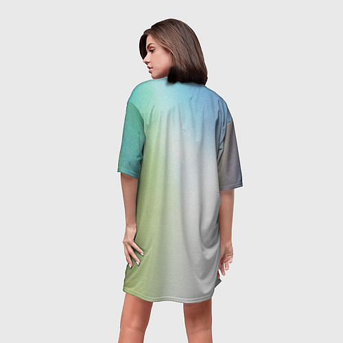 Женская длинная футболка Holo boulevard depo / 3D-принт – фото 4