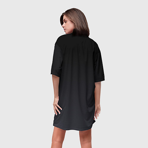 Женская длинная футболка ГенШин - игра с открытым миром / 3D-принт – фото 4