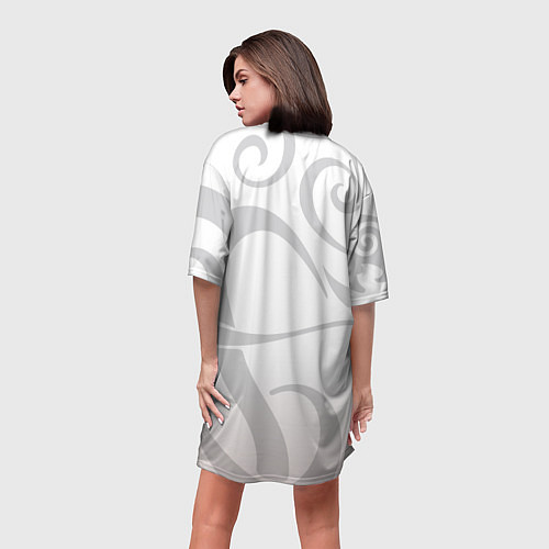 Женская длинная футболка TOKYO REVENGERS MICKEY МАЙКИ ДРАКЕН ТАТУ / 3D-принт – фото 4