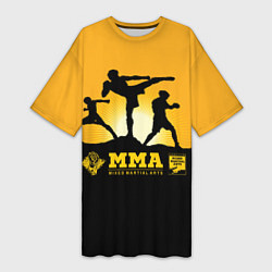 Женская длинная футболка ММА Mixed Martial Arts