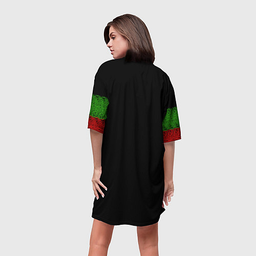 Женская длинная футболка Бык против Медведя / 3D-принт – фото 4