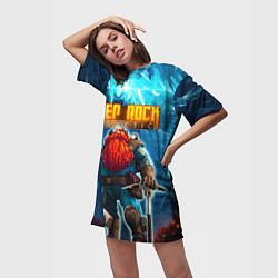 Футболка женская длинная Deep Rock Galactic Scout, цвет: 3D-принт — фото 2