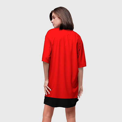 Женская длинная футболка Mech TF2 / 3D-принт – фото 4