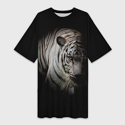 Женская длинная футболка Загадочный тигр