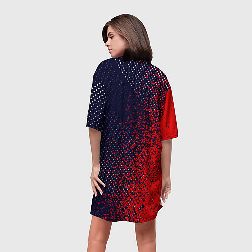 Женская длинная футболка СКАЙРИМ - Краска / 3D-принт – фото 4