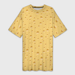 Женская длинная футболка Сыр - Cheese