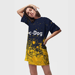 Футболка женская длинная Loc-Dog Арт, цвет: 3D-принт — фото 2