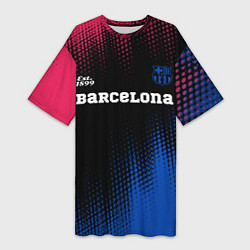 Женская длинная футболка BARCELONA Barcelona Est 1899