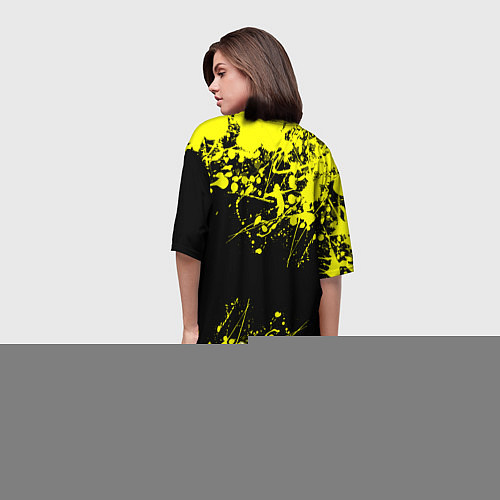 Женская длинная футболка 9 грамм бастаз рекордс / 3D-принт – фото 4