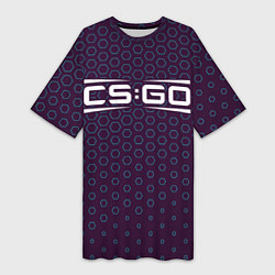 Женская длинная футболка CS GO Графика