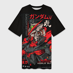 Женская длинная футболка MBF-P02 Gundam Astray Red Frame