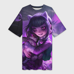 Футболка женская длинная Goth Annie League Of Legends, цвет: 3D-принт