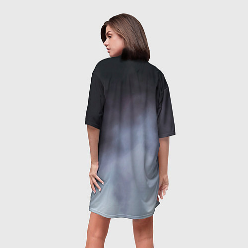 Женская длинная футболка Красотка Марси / 3D-принт – фото 4