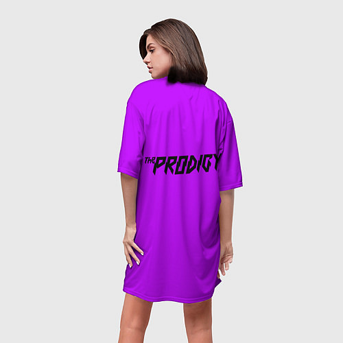 Женская длинная футболка The Prodigy - Кит Флинт / 3D-принт – фото 4