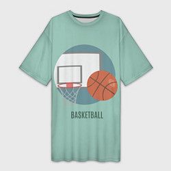 Женская длинная футболка Basketball Спорт