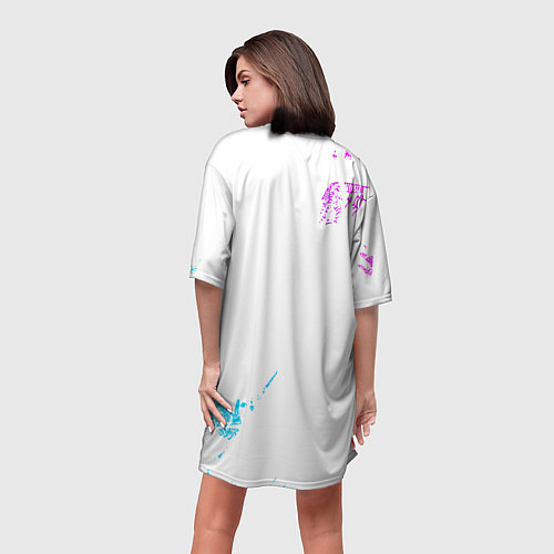 Женская длинная футболка Tekashi Six Nine 6ix9ine / 3D-принт – фото 4